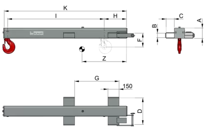 Crane Jib T183G - 2